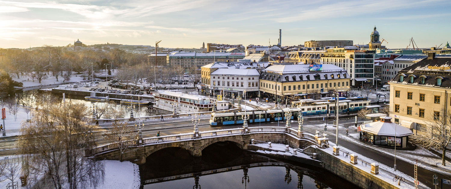 utsikt över kungsportsplatsen Göteborg
